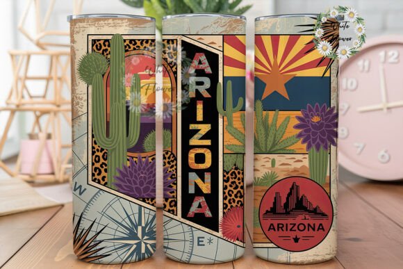 Arizona Desert Collage 20oz Tumbler Wrap