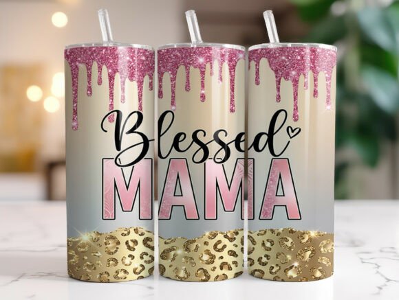 Blessed Mama Pink Glitter Drip: A Designer's Review