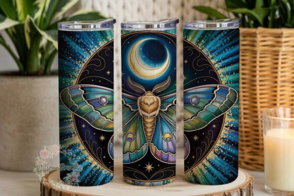 Celestial Moth Glitter 20oz Tumbler Wrap Review