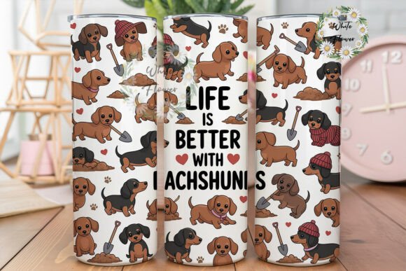 Dachshund Love 20oz Tumbler Wrap