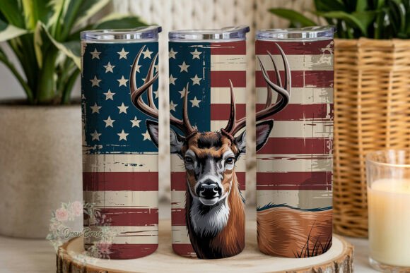 Distressed Flag Deer 20oz Tumbler Wrap Review