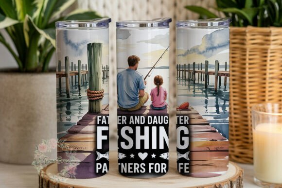 Father Daughter Fishing Tumbler Wrap Review