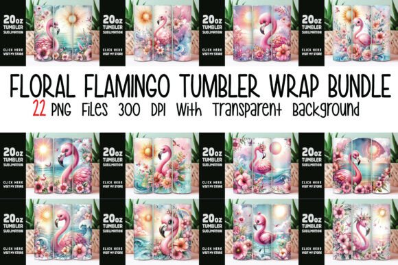 Floral Flamingo Tumbler Wrap Bundle Review