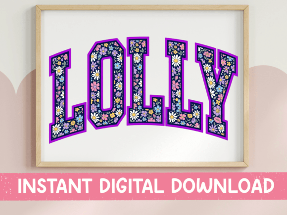 Floral Lolly Arched SVG PNG