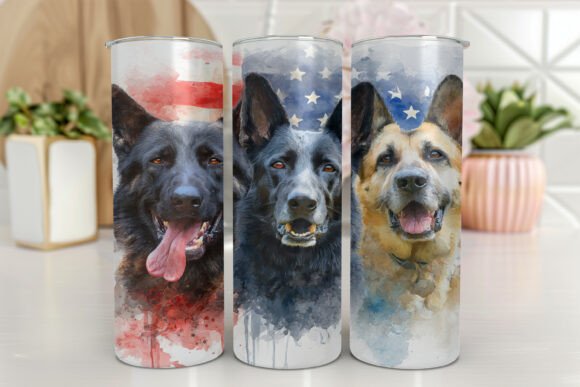 German Shepherd Tumbler Wrap Colorful: A Designer's Review