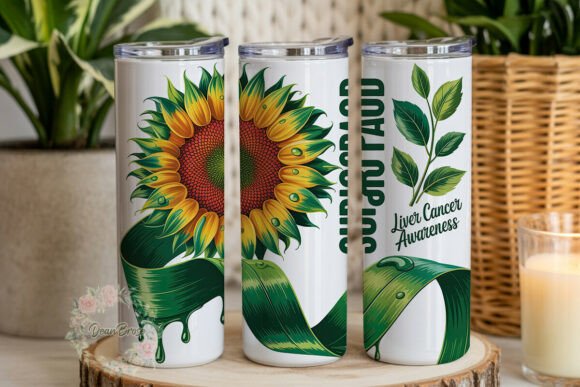 Liver Cancer Awareness Sunflower Tumbler Review