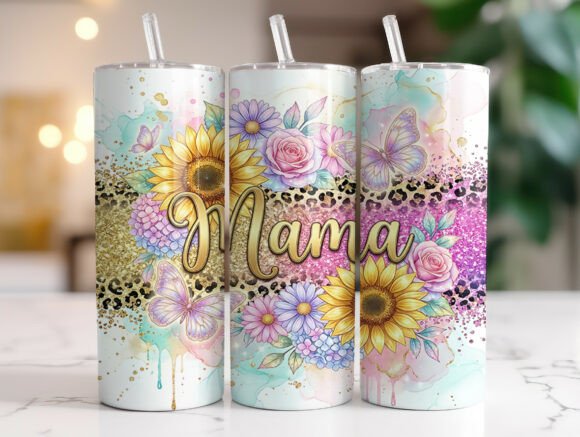 Mama Sunflower Butterfly Floral Tumbler Review