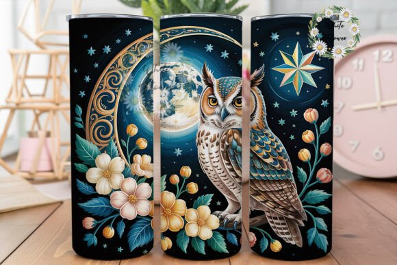Mystical Owl Floral Night 20oz Tumbler Review