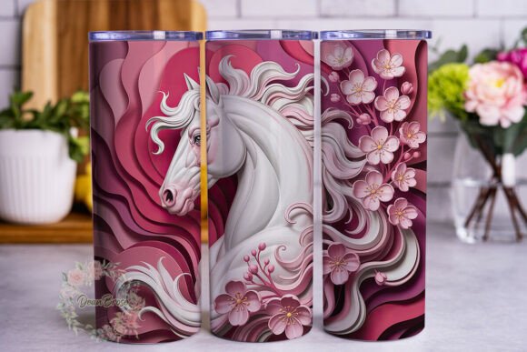 Pink Floral Horse 20oz Tumbler Wrap: A Designer's Review