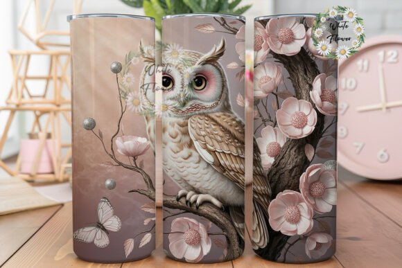 Pink Floral Owl 20oz Tumbler Wrap Review