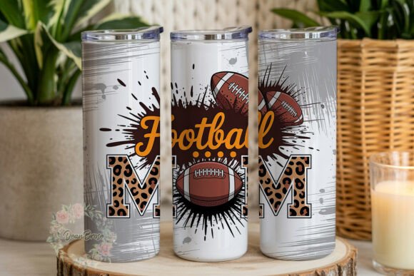 Review: Football Leopard Mom 20oz Tumbler Wrap Design