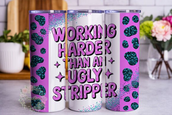Review: Glitter Leopard Harder 20oz Tumbler Wrap Design