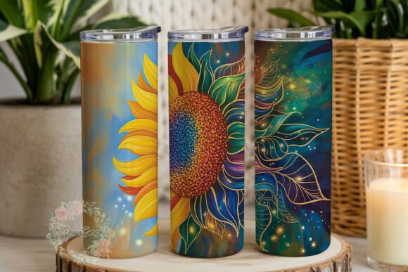 Review: Vibrant Mystical Sunflower 20oz Tumbler Design
